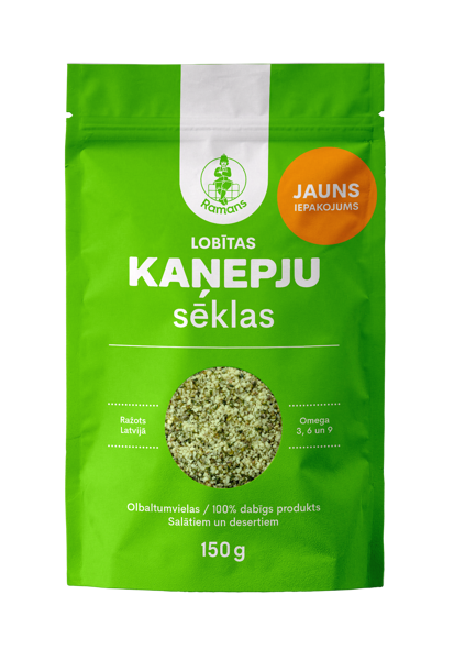 Lobītas kaņepju sēklas